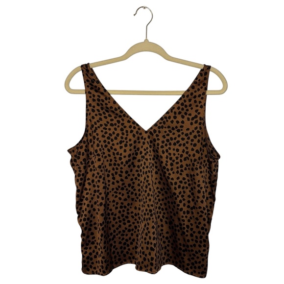 Old Navy Brown Animal Print Tank Top - Picture 1 of 4